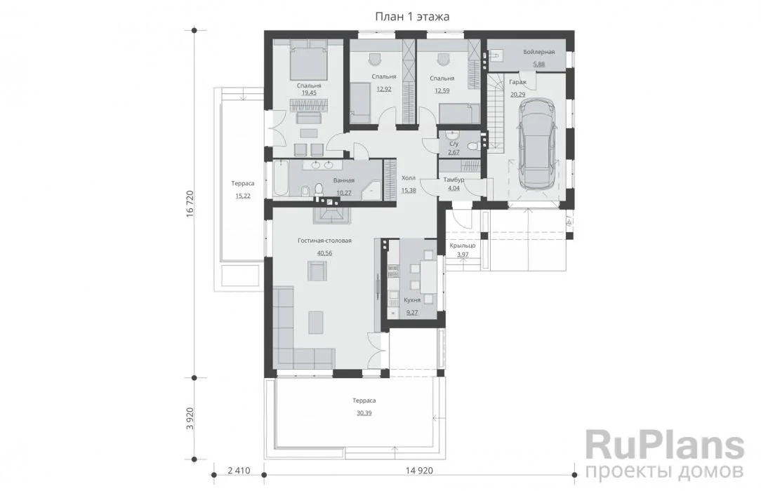 План этажа проекта RuPlans Rg3901